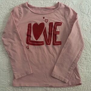 Carters Long Sleeved Top Love Hearts Valentine
